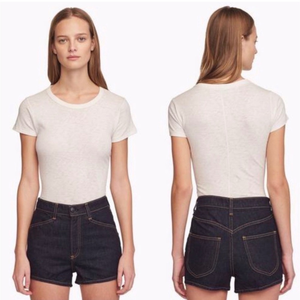 Rag & Bone Ellie Shorts Womens 26 Indigo High Rise Denim Indie Minimalist